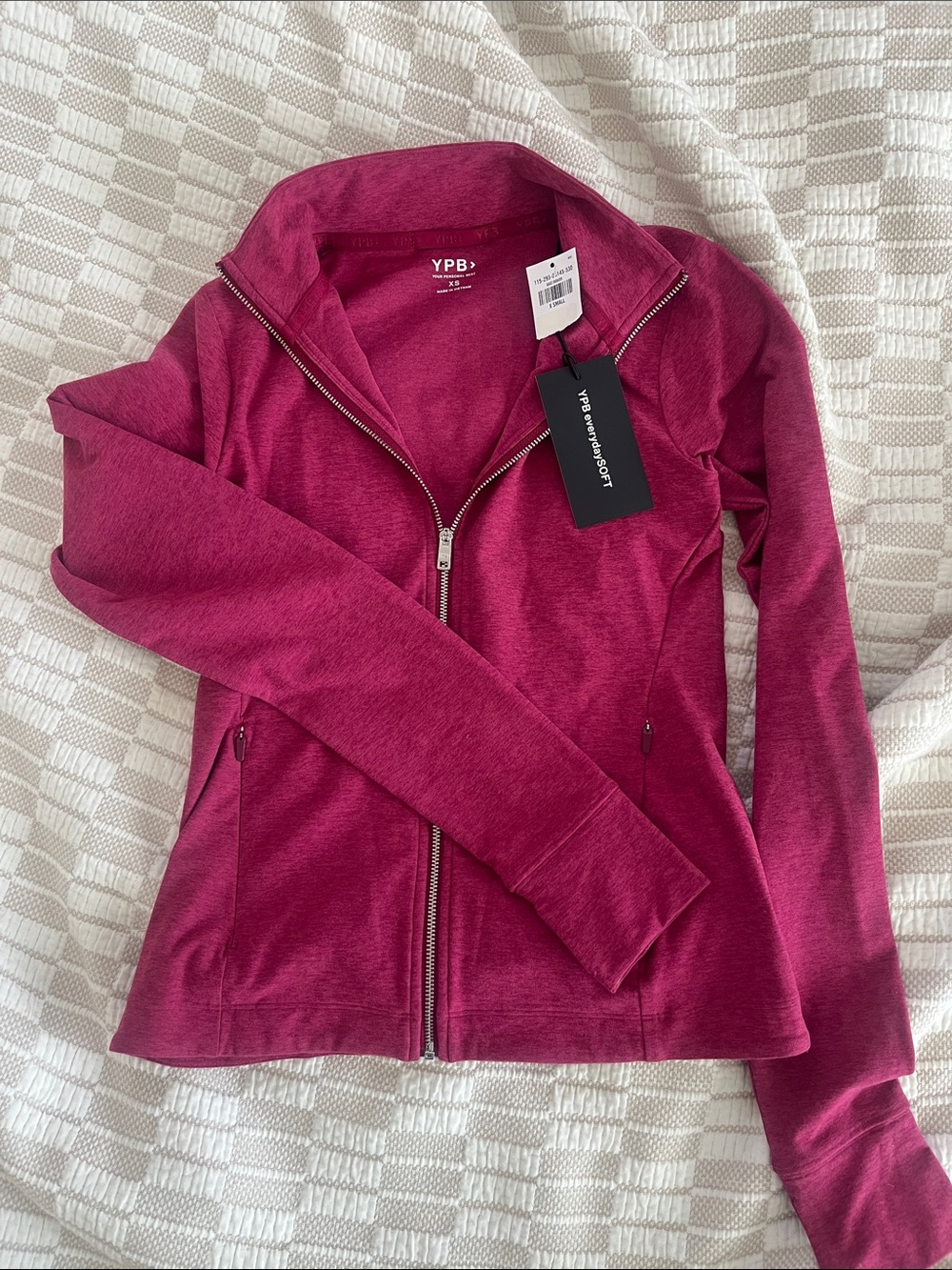YPB Women's Raspberry Zip-Front Jacket